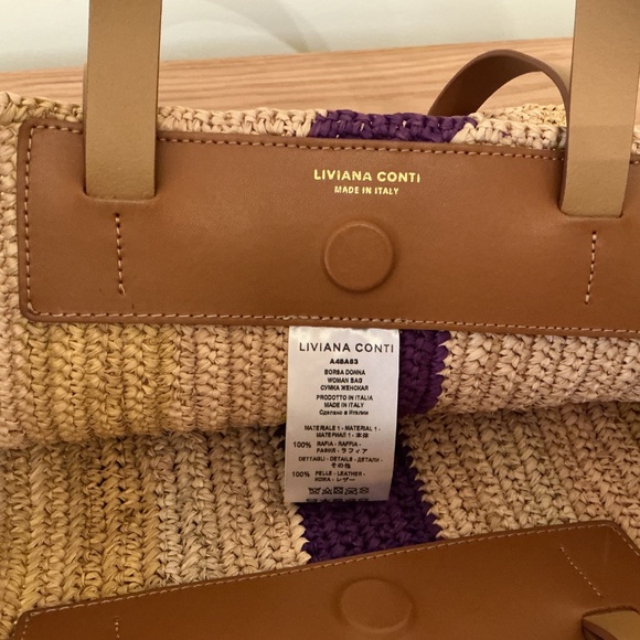 Liviana Conti raffia bag - Picture 3 of 3